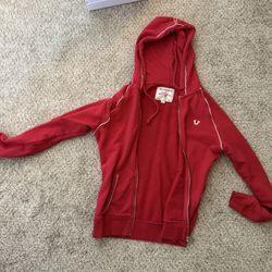 Red True Religion Sweatsuit