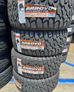 33*12.50r22 vendo set de llantas nueva con 60,000 millas de garantía