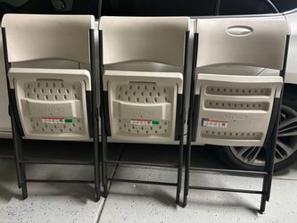 Lifetime Folding Chairs Set of 3
