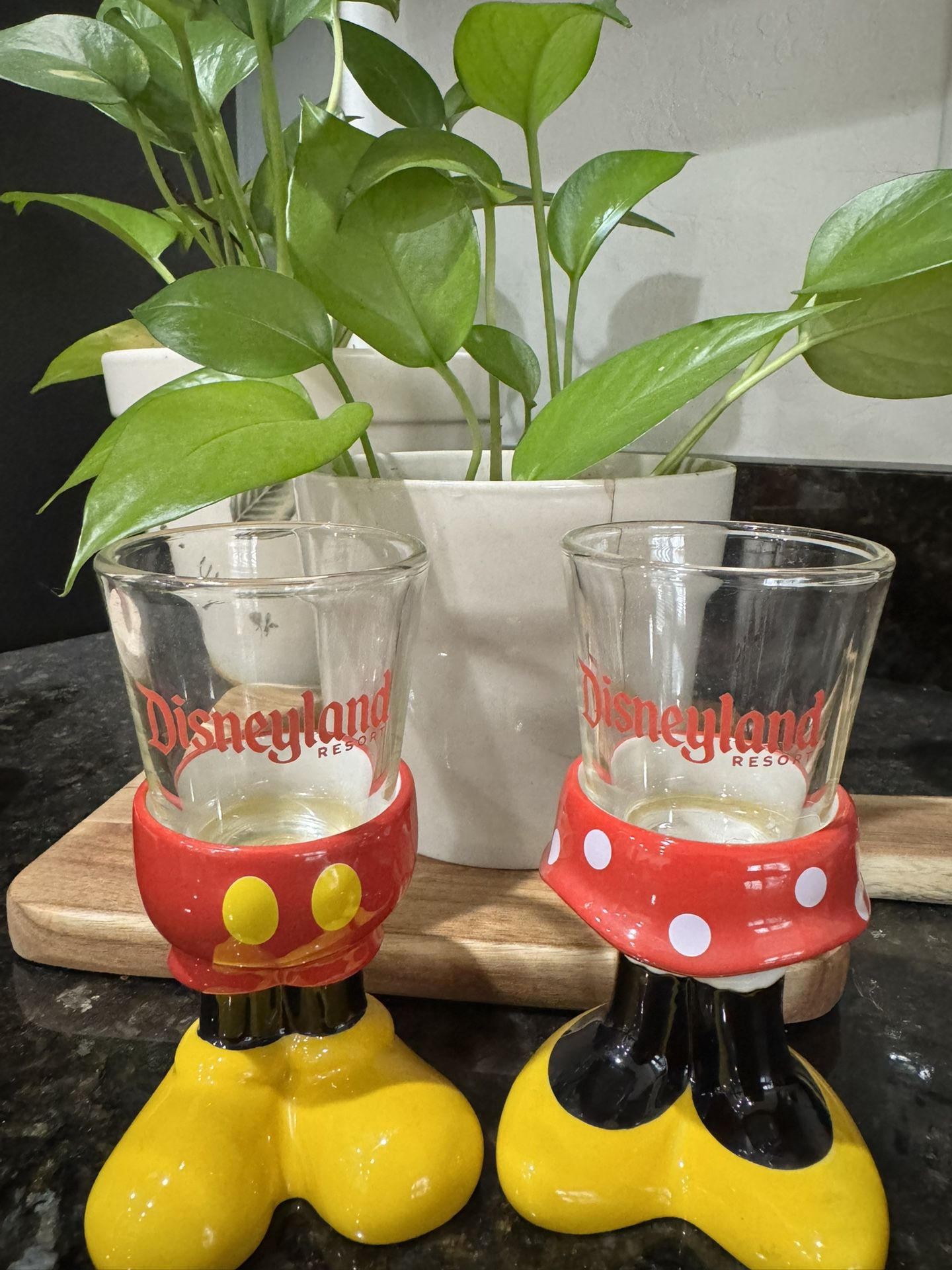 Disneyland Mickey & Minnie Shot Glasses (Pair)