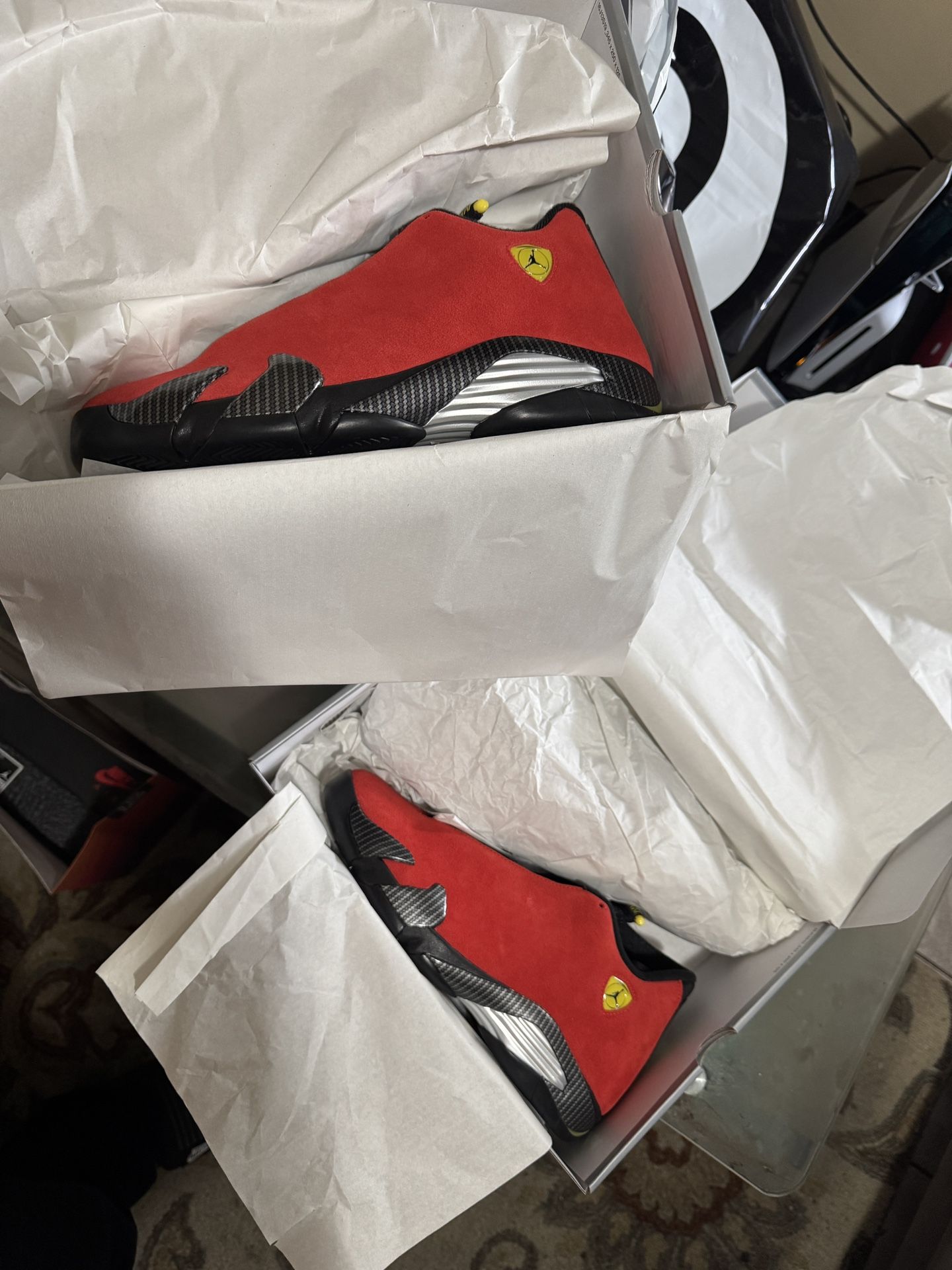 Jordan 14 Retro Ferrari Size 10 DS