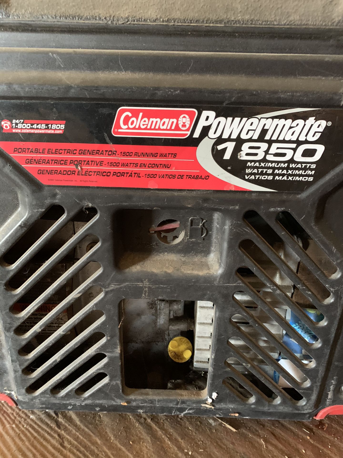 Coleman 1850 watt generator.