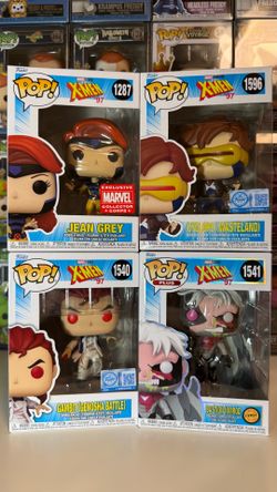 Funko Pop Lot X-men ‘97 Cyclops, Jean Grey, Gambit, Bastion Chase