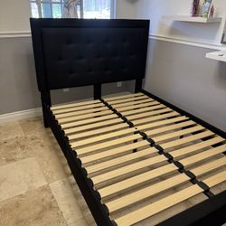 Full Black Bed Frame $125