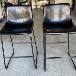 Stools Chairs Black Leather Wayfair Home Furniture