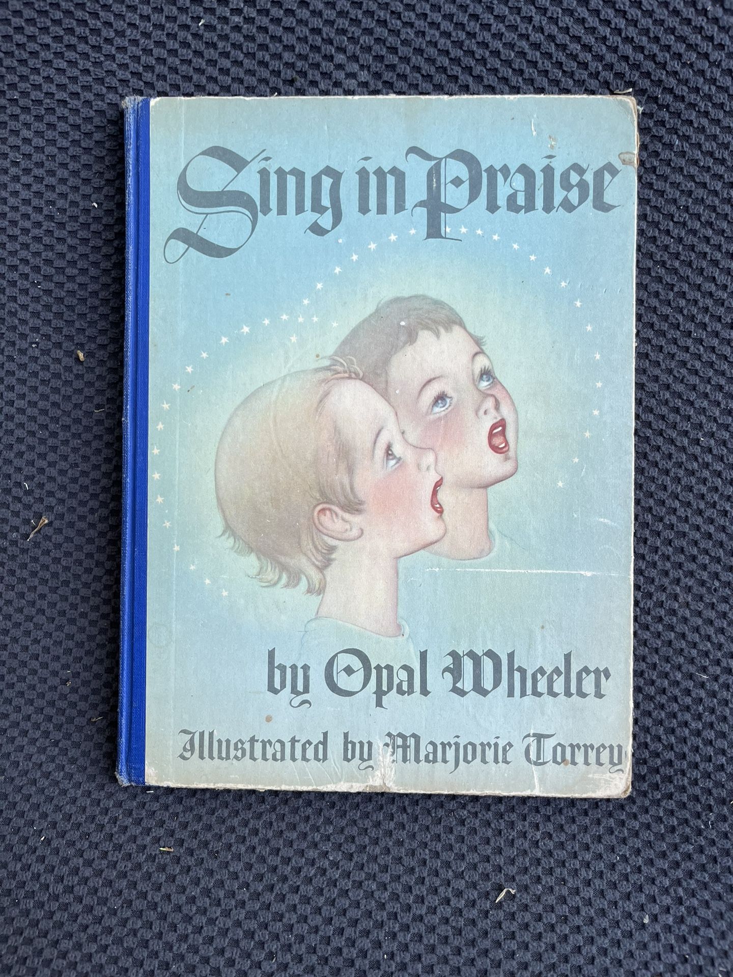 1946 Sing In Praise Hymn Book, Illustrated Hardcover Vintage Songbook 1st Edition Music Arrangement 