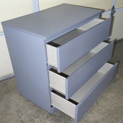 Like New Ikea 3-drawer Dresser, Gray 