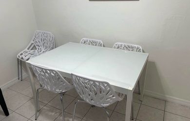 Table and 6 chairs