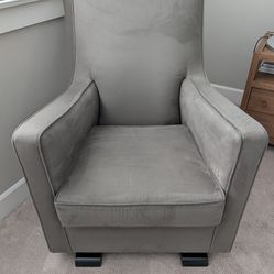 Land of Nod (Crate & Barrel) Luka Modern Glider (Monte Design) – Grey