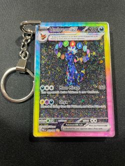 Pokemon Umbreon Ex Liquid Holo Keychain