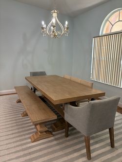 Pottery Barn Seadrift Banks Dining Table