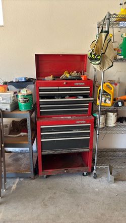 Craftsman tool chest full of tools