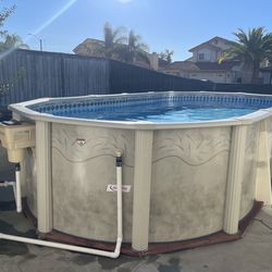 Dough boy above ground pool