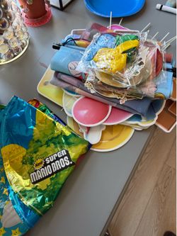 Mario Bros Birthday Party Decoration Supplies