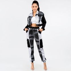 Bandana Patched Joggers 