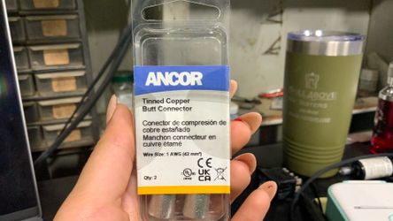 ANCOR TINNED COPPER BUTT CONECTOR