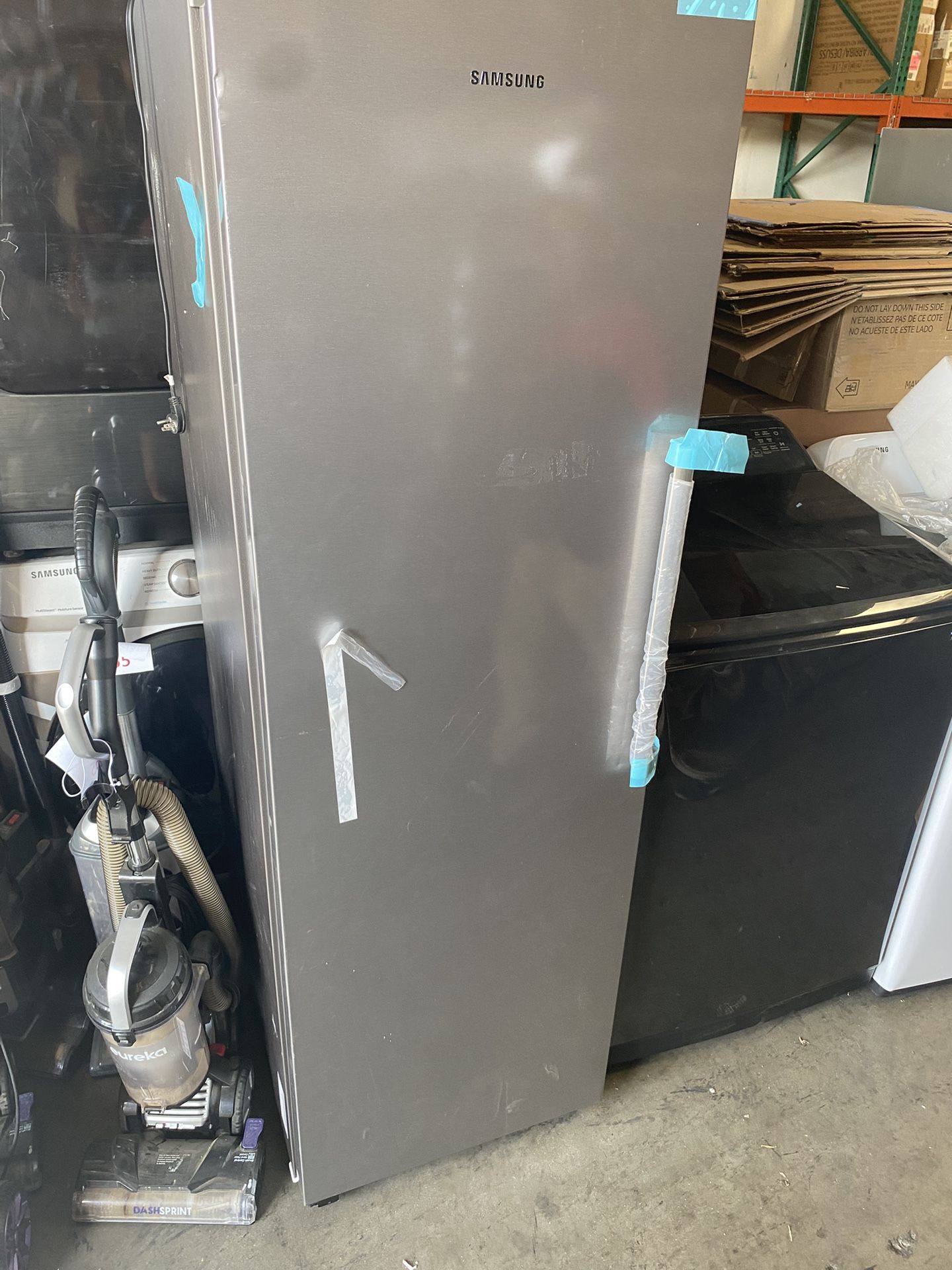 New Open Box Samsung 23β Upright Freezer Stainless Steel 11.4 Cu Ft