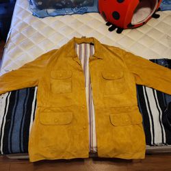 Vintage Giorgio's By Palm Beach Jacket Suede And Silk 