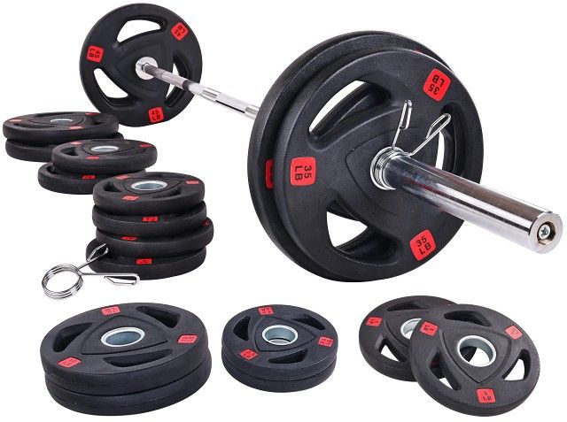 Full Barbell And Weight Set