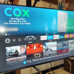 55" Toshiba Amazon Fire Stick Amazon U Basically New Less Than 3 Months Old  . No Legs It Was Mounted Great Quality Pics No Scratch Still Have The Pla