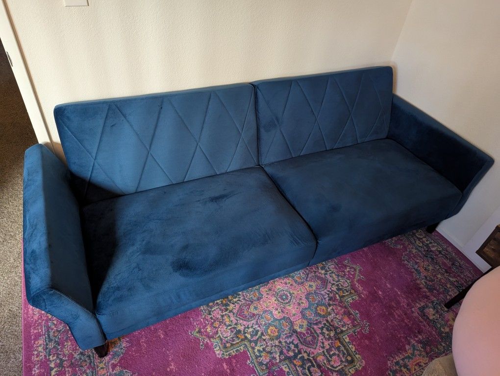 Blue Futon Couch
