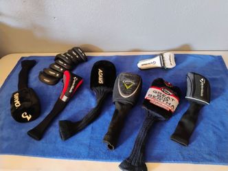 Classic Golf Club Driver Head Covers and Wedge Head Covers Lot