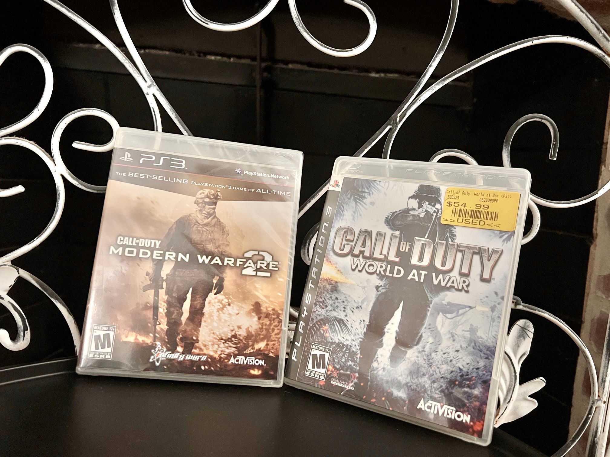 NEW Factory Sealed Call Of Duty Modern Warfare 2 PS3 + Call of duty World at War