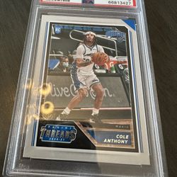 Cole Anthony RC 2020-21 Chronicles Basketball Panni Threads RC #98 PSA 9