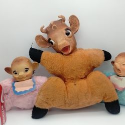 Very Rare Elsie Cow With Baby Girl Cow Lobella