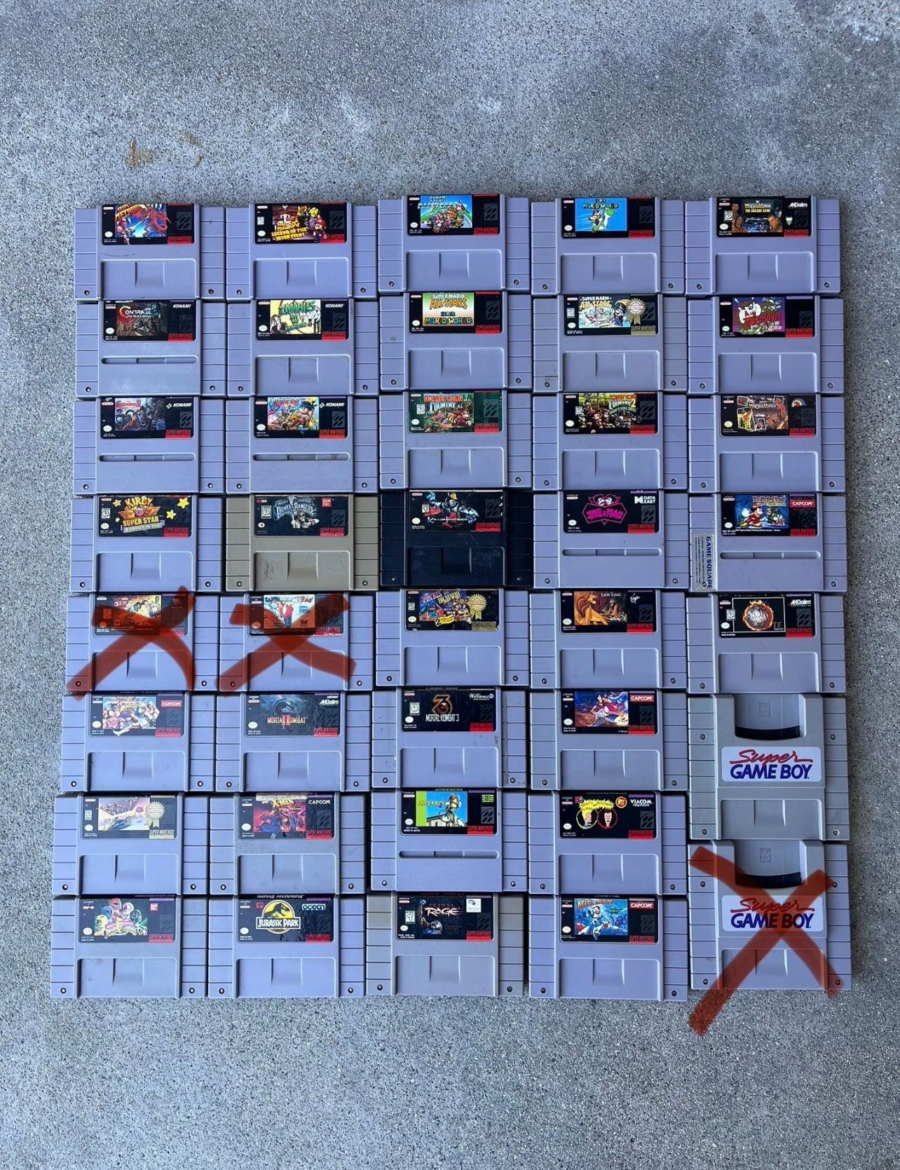 Super Nintendo/snes Games Authentic