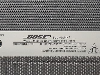Bose bluetooth speaker model 404 600 sale