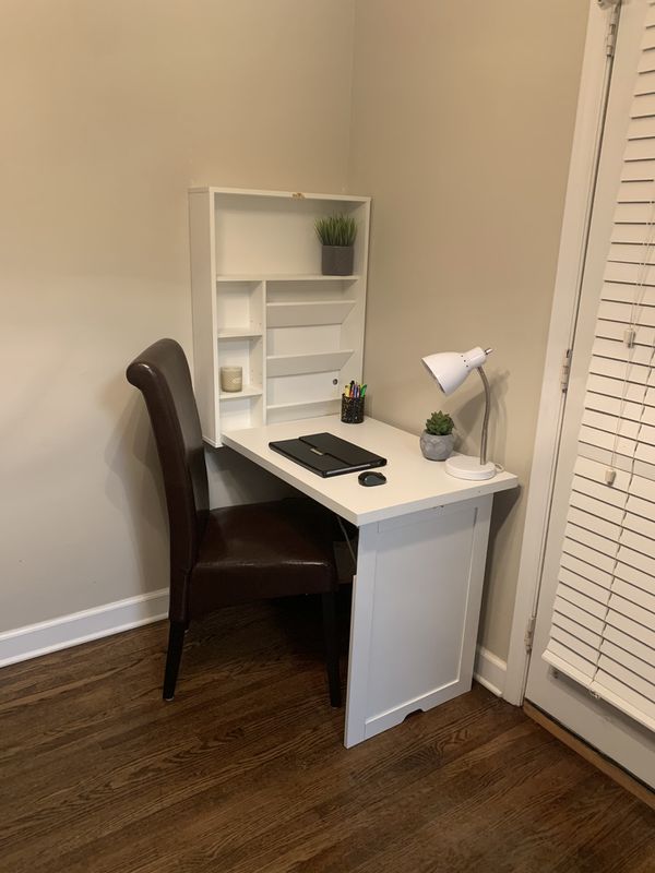 Super cute white floating desk for sale! PRICE DROP! for ...