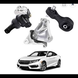 Engine Motor & Torque Strut & Transmission Bracket Mount for Honda Civic L4 1.8L Coupe Sedan 12-13