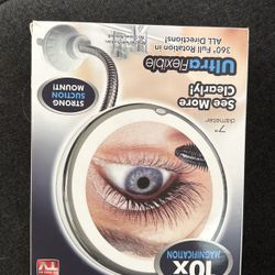My Flexible Mirror With 10 Times Magnification And Suction Mount