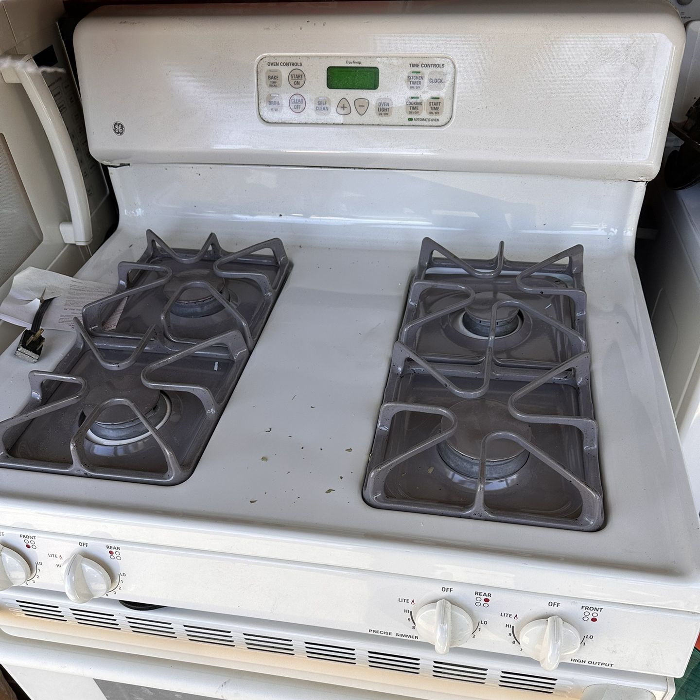 GE Gas Range With Microwave Hood