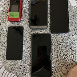 $100  Each Phone Still Have Service On Them 