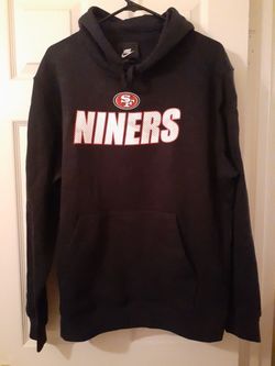 New Nike NFL San Francisco 49ers Local Club Pull Over Hoodie Black Size Large elite tech