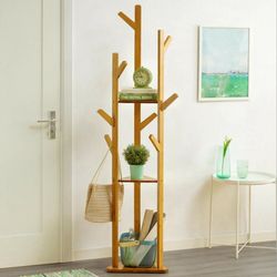 NEW Wooden Hat Coat Hanger Stand Rack Organizer for Home living Area Bedroom Dresser Office