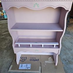 Large Handpainted Pink Shelf