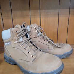 Steel Toe Caterpillar Lace Up Boots Womens Size 7 - Gently Worn!!