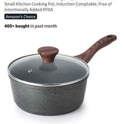 $28 Nonstick Saucepan With Lid (2.5 Quarts). New (Unassembled)