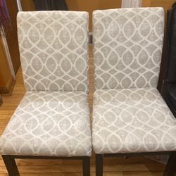 Sturdy fabric dining room Chairs 2