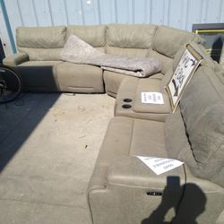 Nice Sectional With Power Recliners