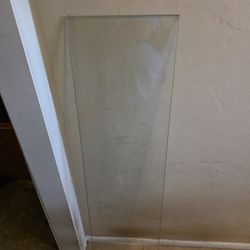 Floating Glass Shelves.  48 Inches x 12 Inches By 1/4 Inch