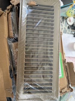 Floor Register Vent Cover Brushed Nickel
