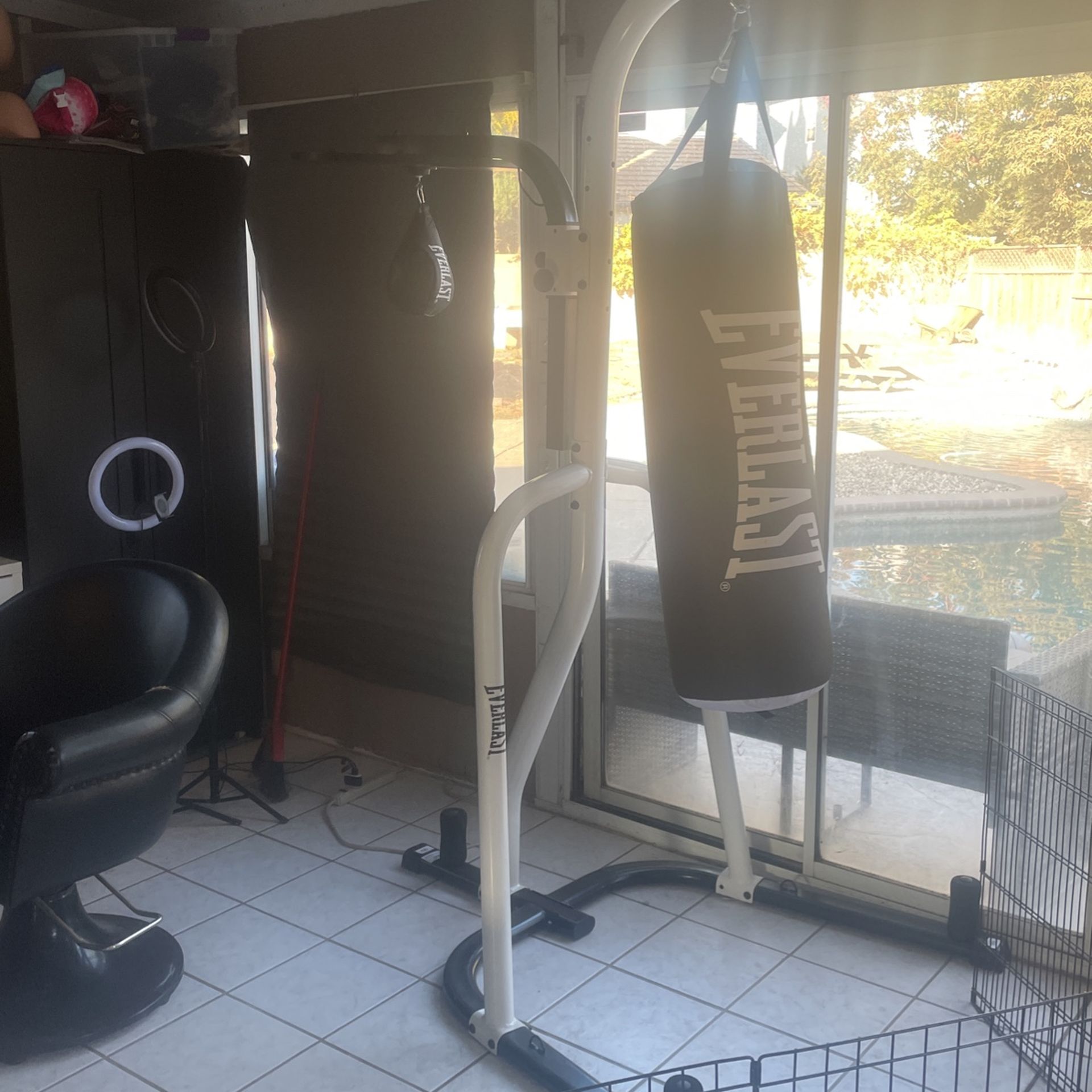Everlast Dual Punching Bag And Speed Bag With Warranty
