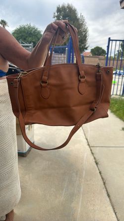 Universal Thread Brown Faux Leather Tote
