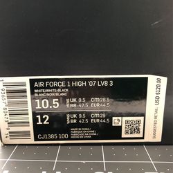 Nike Air Force 1 High 07 Lv8 3 Mens Cj1385-100 Size 13 : : Fashion