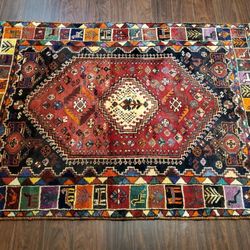 Qashqai Tribal Rug | 4'×5'3"