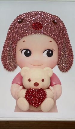 custom sonny angel bedazzled canvas